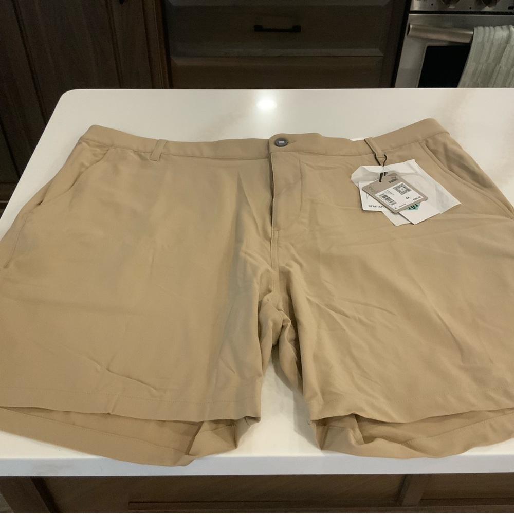 Puma Men's Tan and Blue Golf Shorts (2 pairs)